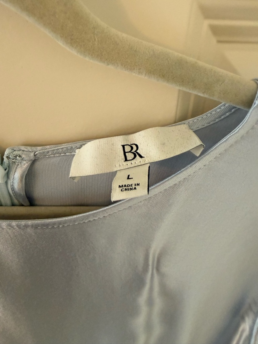 Banana Republic Pale Blue Satin Dress - Picture 3 of 4